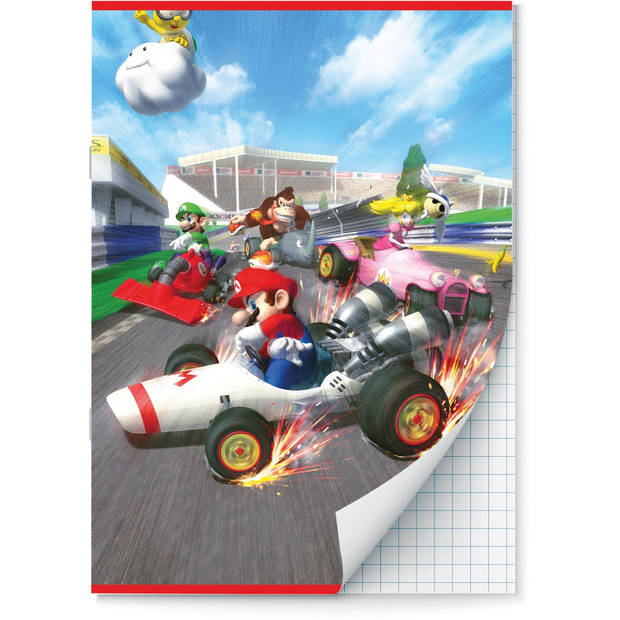 Mario Kart - Back to School Schoolpakket - Kaftpapier Voor Schoolboeken En Schriften