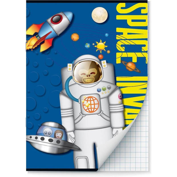 Emoij - Space Monkey - Back to School Schoolpakket - Kaftpapier Voor Schoolboeken En Schriften