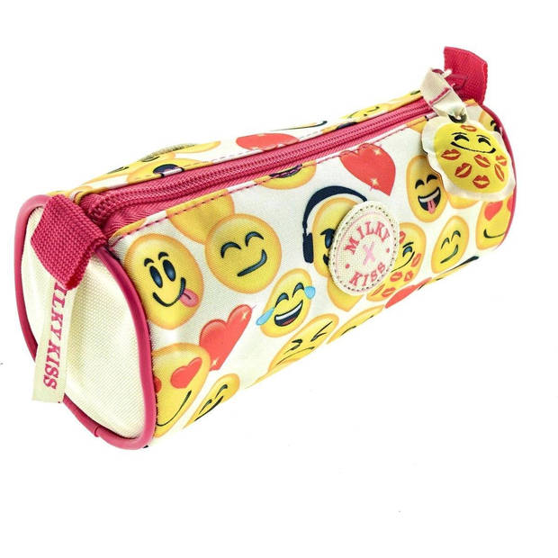 Milky Kiss schooletui - Emoji - Emoticons - Etui - 20 x 7 x 7 cm