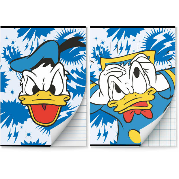 Donald Duck schriften Lijn en Ruit 10 mm A4 - 4 stuks