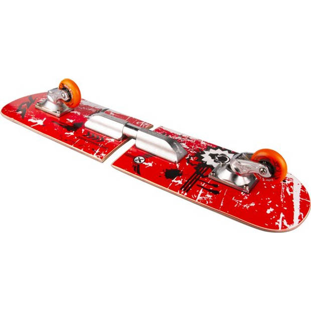Rollersurfer Waveboard - Skateboard - Rood - 360 Graden Draaibaar - Vanaf 8 Jaar - Tot 120 kg