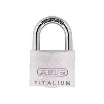 Abus Hangslot Titalium 64TI/50 50mm, Grijs, Sleutelslot, 7cm