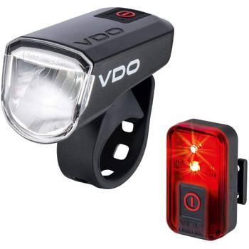 VDO verlichtingsset Eco light M30 FL RED RL 30 LED USB zwart