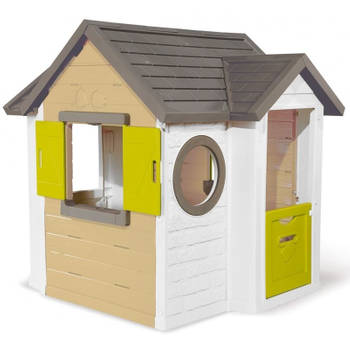 Smoby speelhuis My New House junior 118 x 132 cm wit/beige