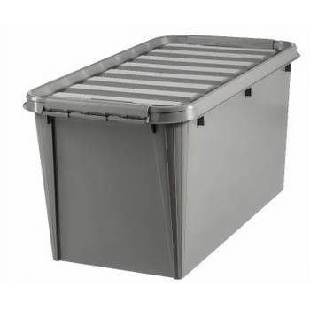 SmartStore opbergbox Recycled 70 liter polypropyleen taupe