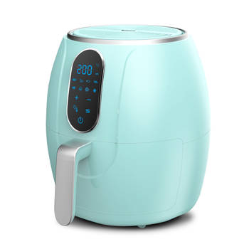TurboTronic AF3D Digitale Airfryer - Heteluchtfriteuse - 3L - Turquoise