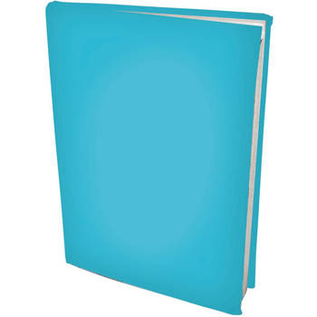 Rekbare boekenkaften A4 - Aqua blauw - 3 stuks