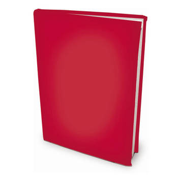 Rekbare boekenkaften A4 - Rood - 3 stuks