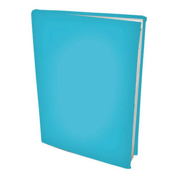Rekbare boekenkaften A4 - Aqua blauw - 6 stuks
