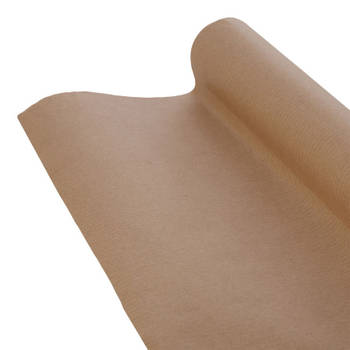 Benza cadeaupapier pakpapier inpakpapier - Bruin - 70 cm x 5 meter per rol - 4 rollen
