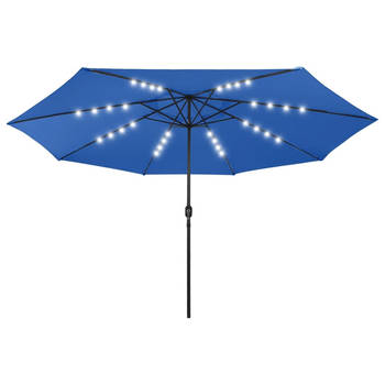 The Living Store Parasol Tuin - 400x267 cm - Azuurblauw - Polyester