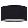 Smartwares plafondlamp Mia 20 cm 1x E14 staal/textiel zwart