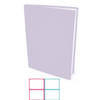 Rekbare boekenkaften A4 - Lichtlila - 12 stuks inclusief kleur labels