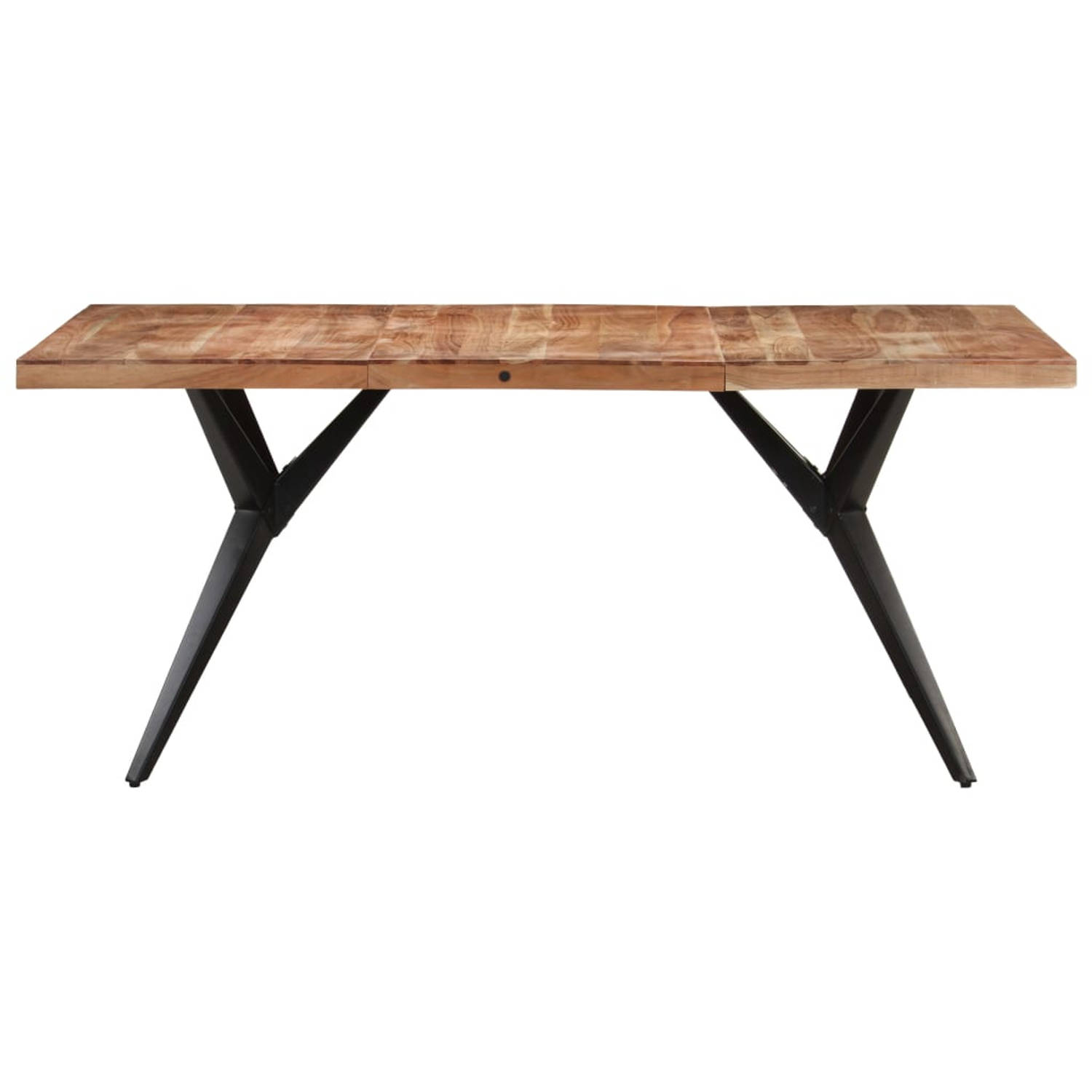 The Living Store Eettafel 160x80x76 cm massief acaciahout - Tafel