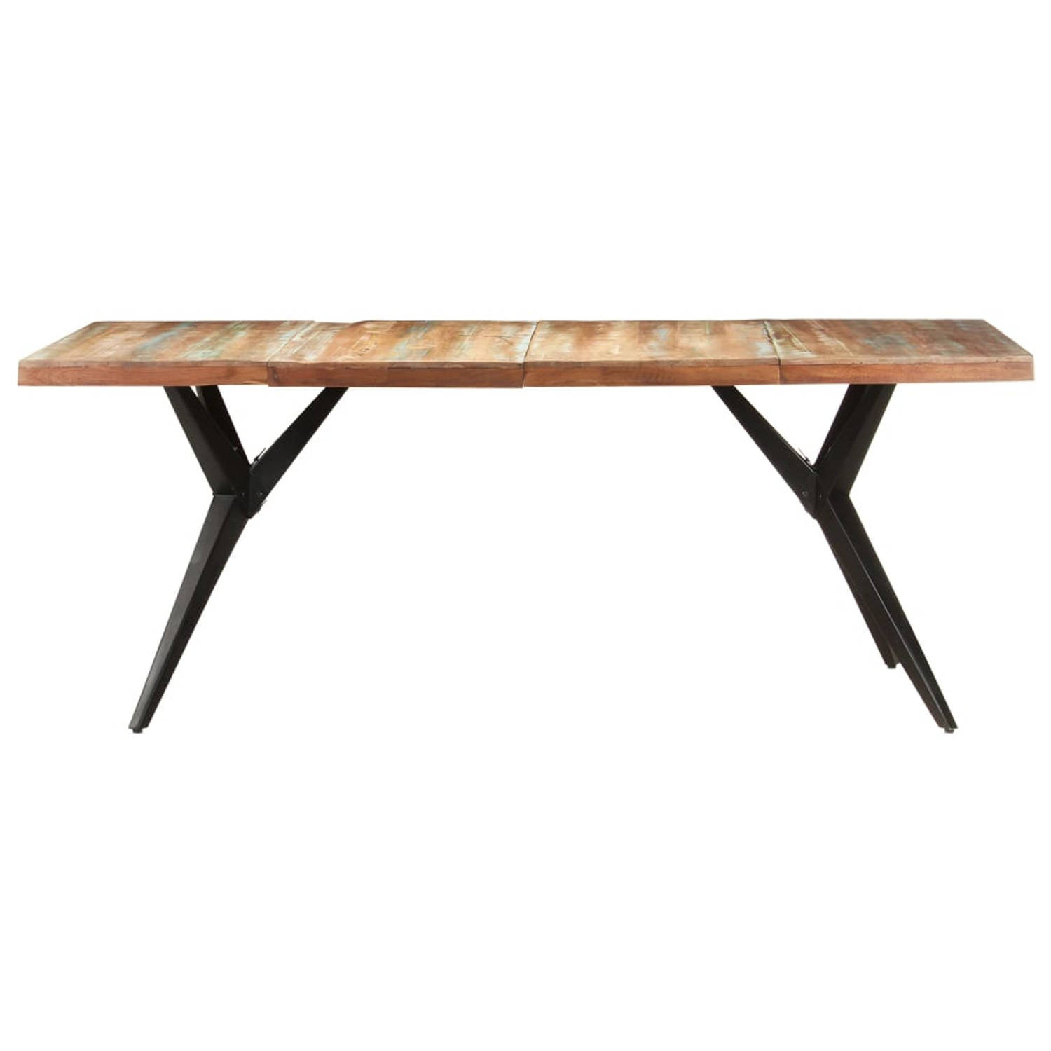 The Living Store Houten Eettafel - Gerecycled Hout - 200 x 90 x 76 cm