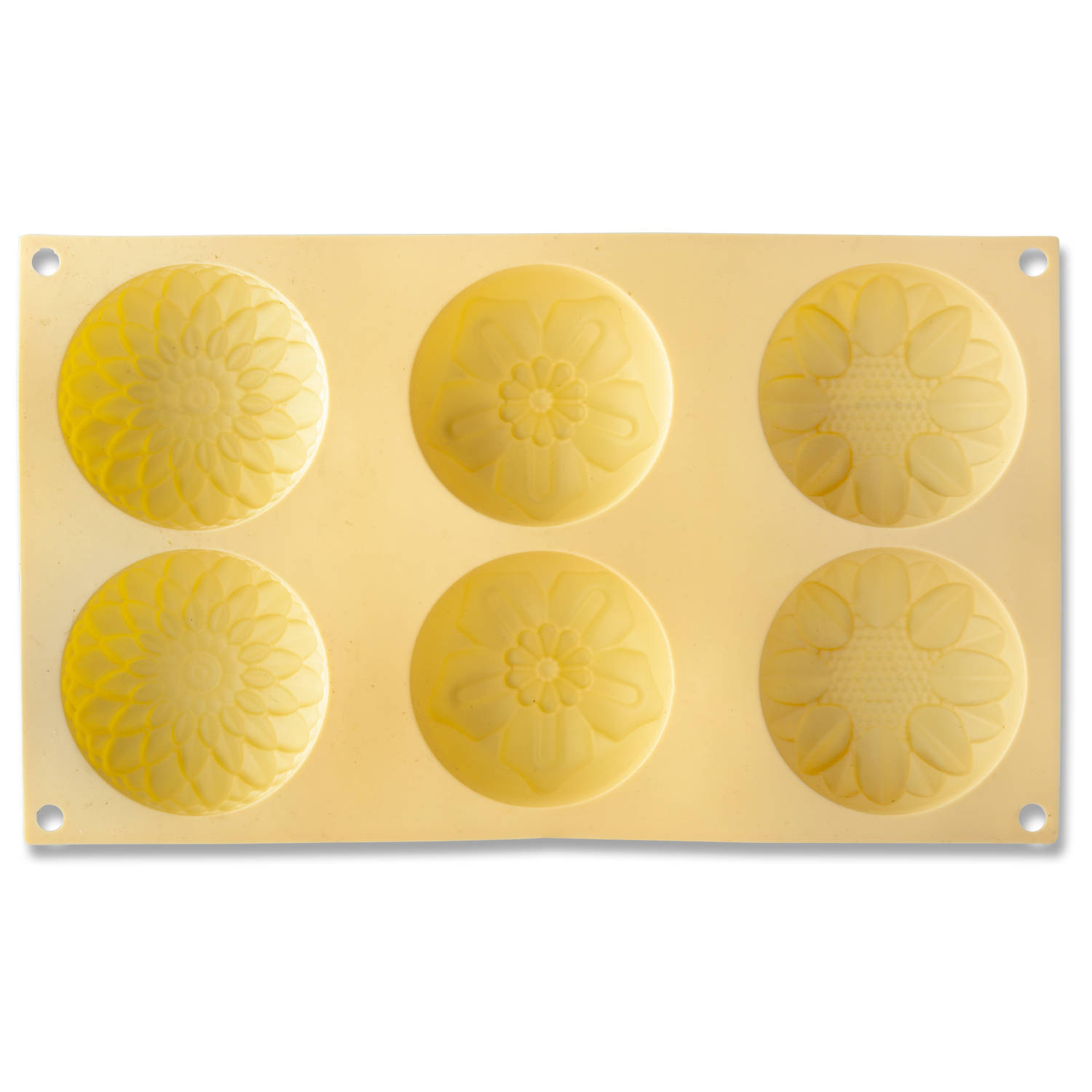 beet Stapel snel Blokker Pale Sunset siliconen muffinvorm bloem - geel | Blokker