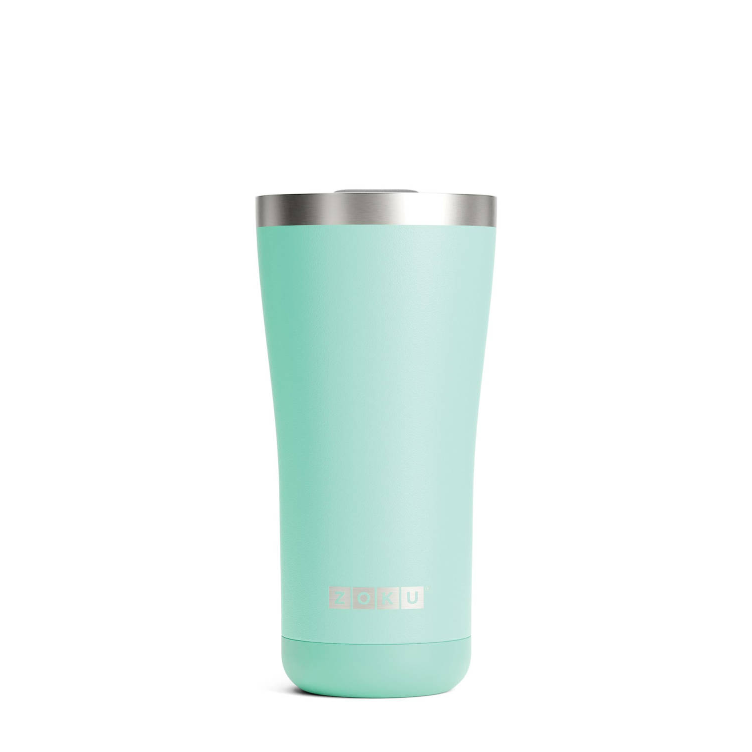 Thermosbeker Rvs, 550 Ml, Turquoise, 3-in-1 Zoku