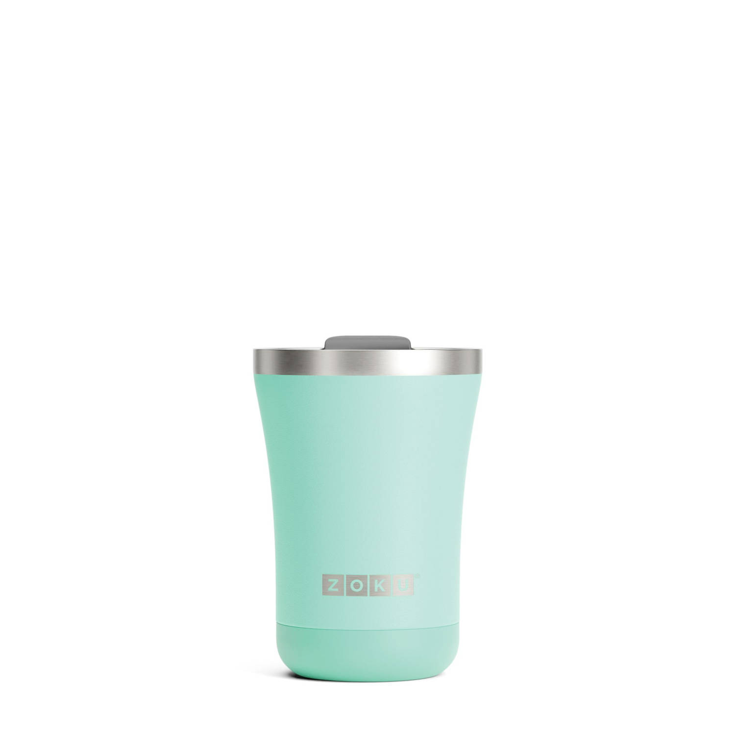 Thermosbeker Rvs, 350 Ml, Turquoise, 3-in-1 Zoku