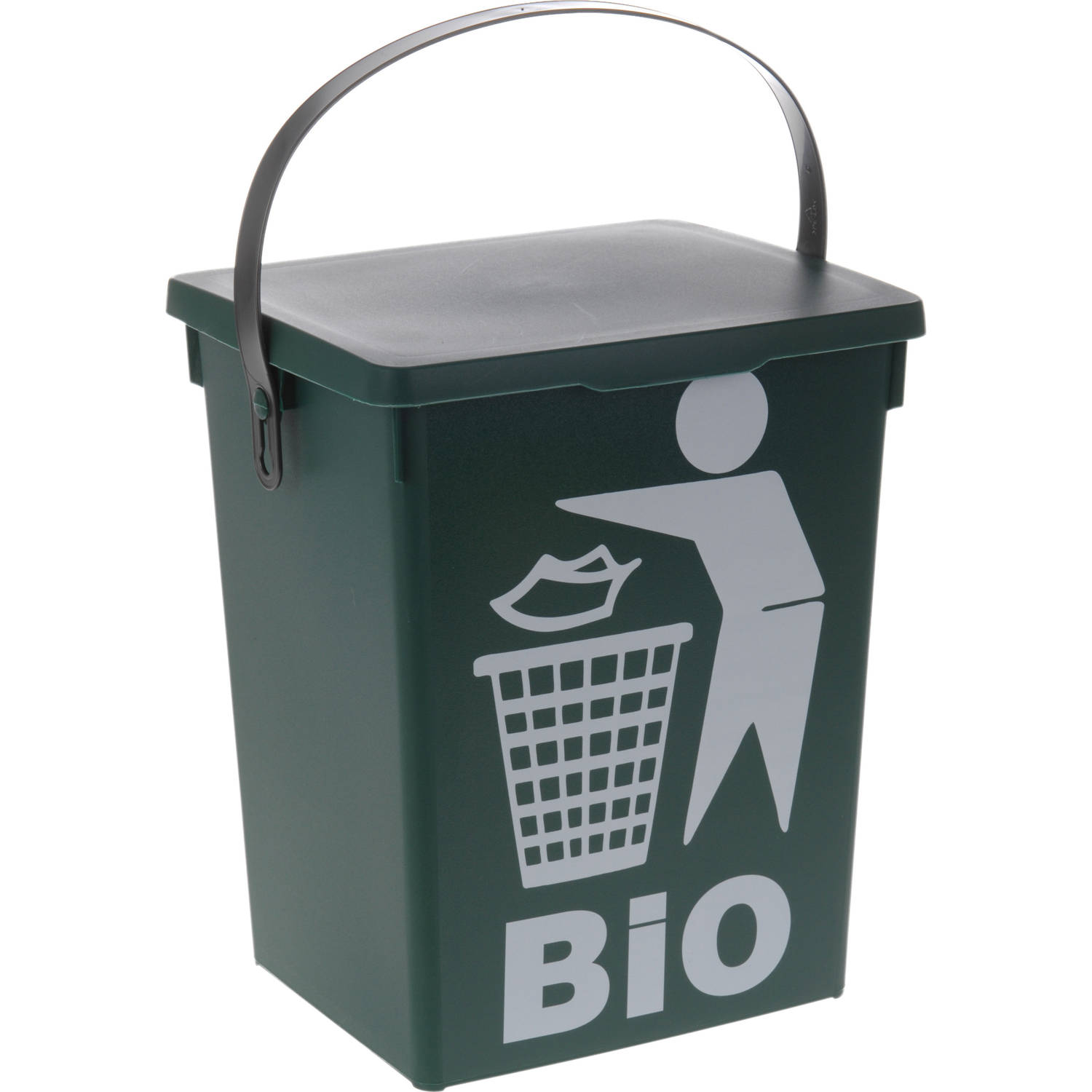 Mars Kwalificatie Australische persoon Groene vuilnisbak/afvalbak voor gft/organisch afval 5 liter - Prullenbakken  | Blokker