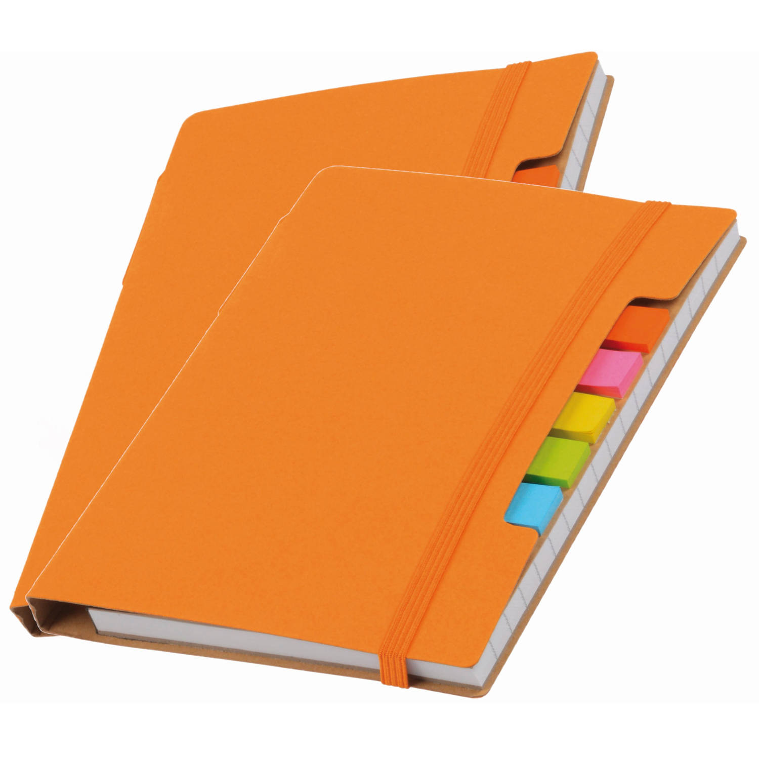 Pakket Van 2x Stuks Schoolschriften/notitieboeken A5 Gelinieerd Oranje - Notitieboek