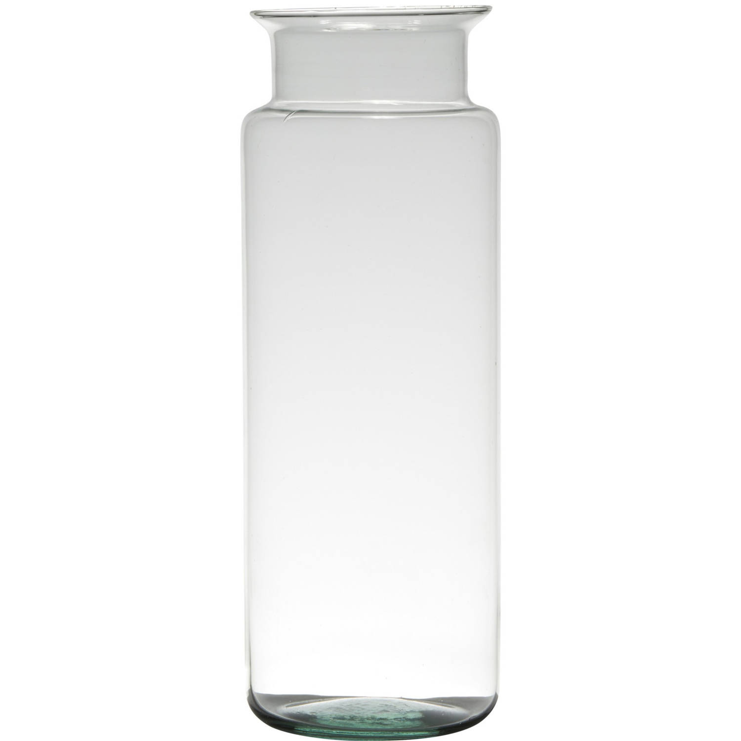 Bloemenvaas Van Gerecycled Glas Met Hoogte 33 Cm En Diameter 12 Cm Melkbus Vazen