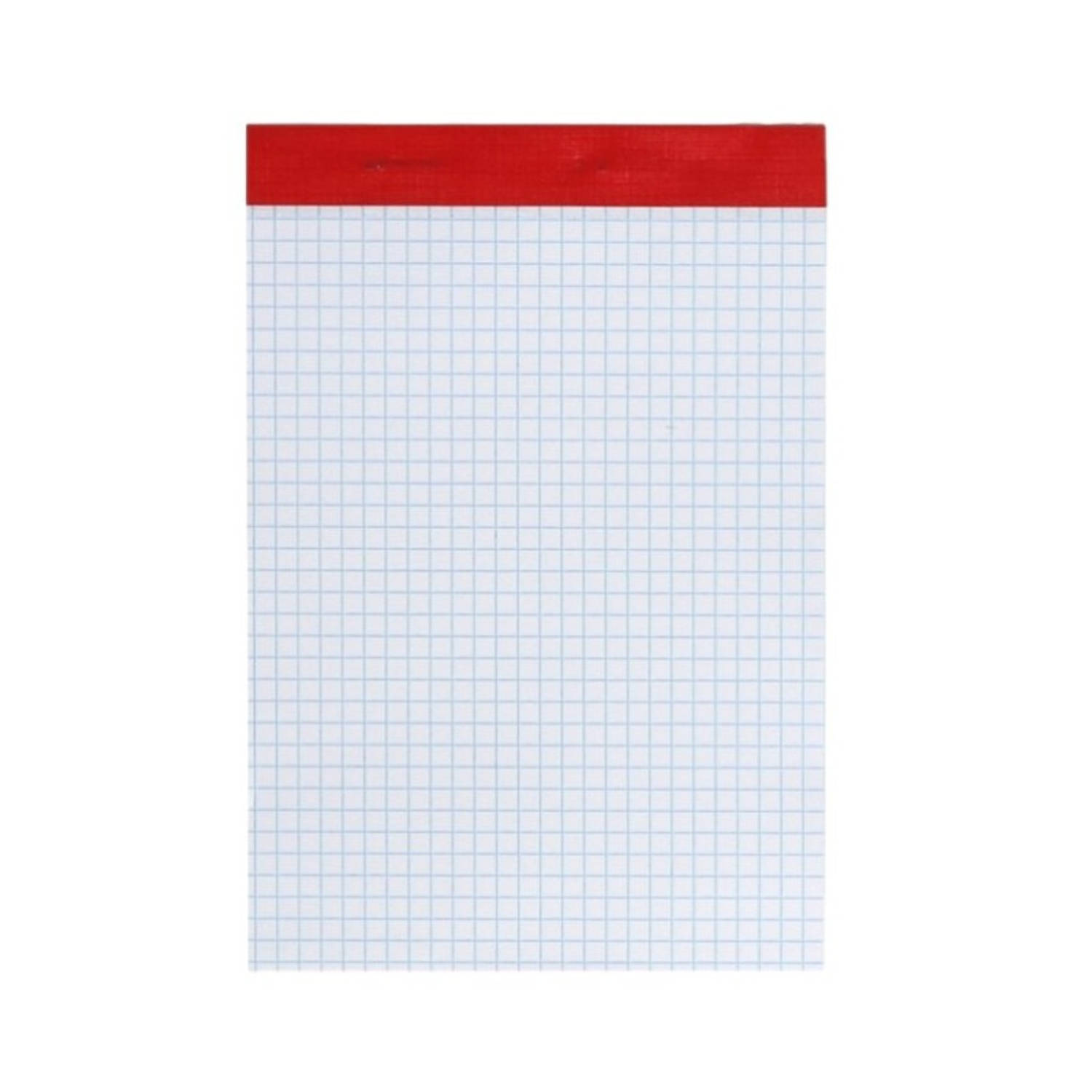 Set van 1x stuks notitieblokjes-notitieboekjes wiskunde ruitjes 15 x 10 cm Notitieboek