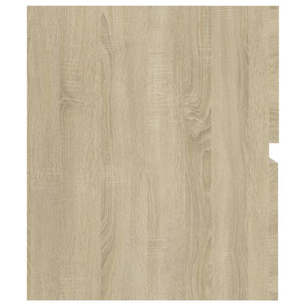The Living Store Wastafelkast Sonoma Eiken - 60 x 38.5 x 45 cm - Bewerkt hout