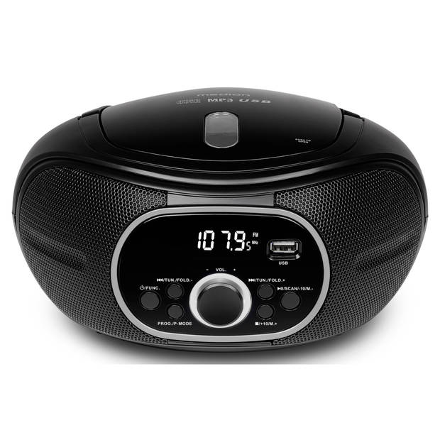 LIFE® E65711 Boombox met CD/MP3-speler PLL FM-stereoradio AUX USB-aansluiting 2 x…