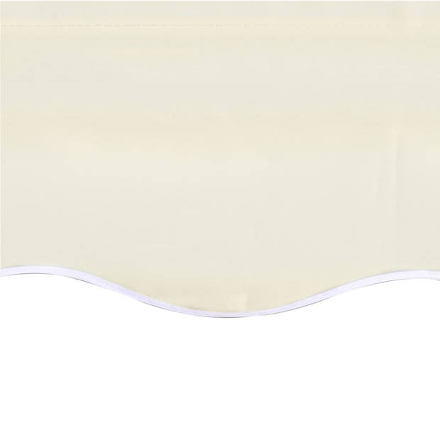 vidaXL Vervangingsdoek voor luifel 6x3,5 m crèmekleurig