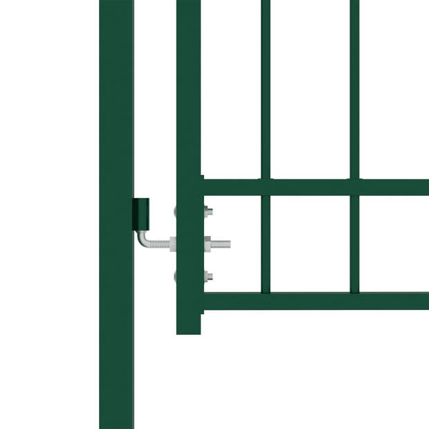 The Living Store Hekpoort Groen - 102 x 250 cm (B x H) - Robuust Staal - Vergrendelingssysteem - Montage