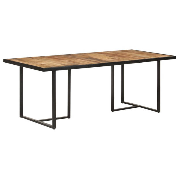 vidaXL Eettafel 200 cm ruw mangohout