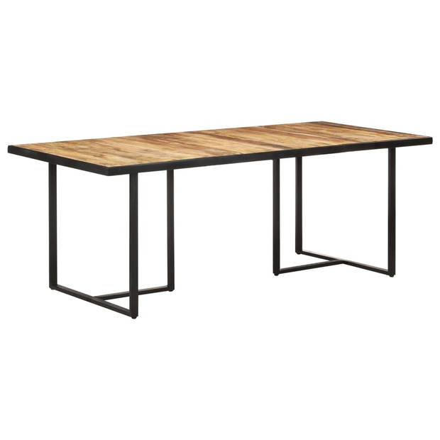 vidaXL Eettafel 200 cm ruw mangohout