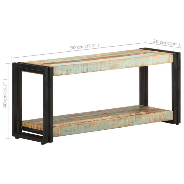 vidaXL Tv-meubel 90x30x40 cm massief gerecycled hout