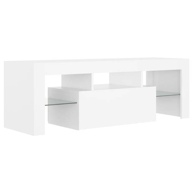 vidaXL Tv-meubel met LED-verlichting 120x35x40 cm wit