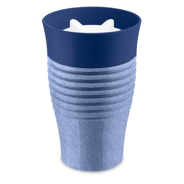 Koziol - Herbruikbare Koffiebeker, 0.4 L, Organic Blauw - Koziol Safe To Go