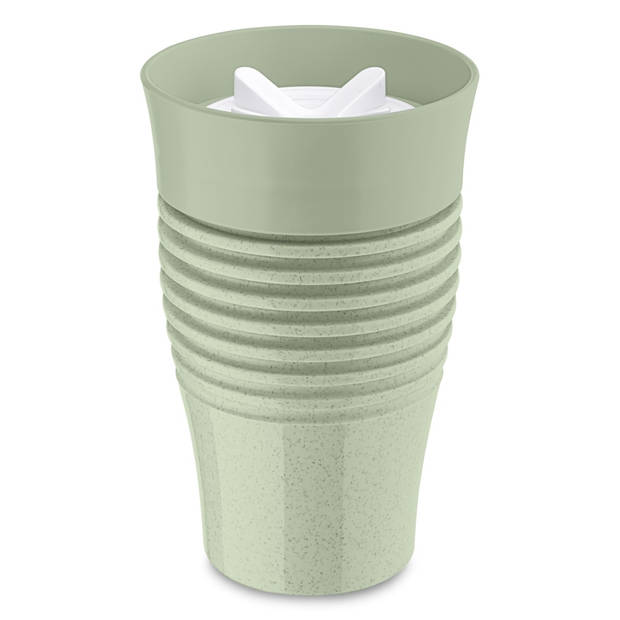 Koziol - Herbruikbare Koffiebeker, 0.4 L, Organic Groen - Koziol Safe To Go