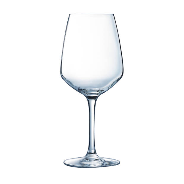 12x Stuks wijnglazen van glas 500 ml - Wijnglazen
