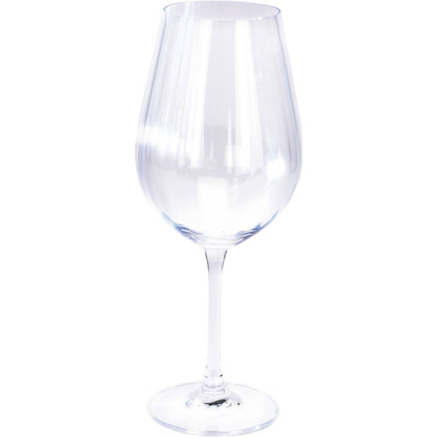 12x Witte en rode wijnglazen 520 ml/690 ml van kristalglas - Wijnglazen
