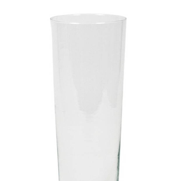 Bloemenvaas/vazen van transparant glas 40 x 15 cm - Vazen