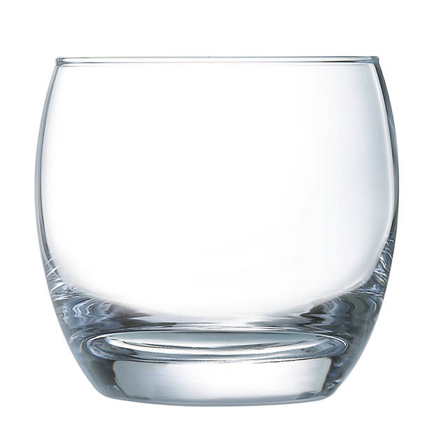 Water/drinkglazen - 12x - Salto serie - transparant - 320 ml - Drinkglazen