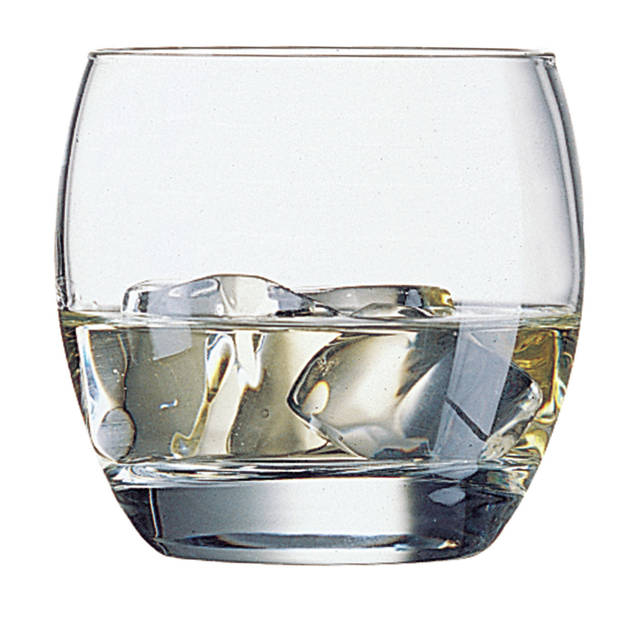 Water/drinkglazen - 12x - Salto serie - transparant - 320 ml - Drinkglazen