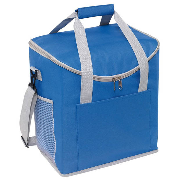 Grote koeltas blauw 32 x 23 x 37 cm 27 liter - Koeltas