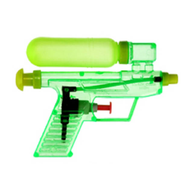 3x Waterpistool/waterpistolen groen 15 cm - Waterpistolen