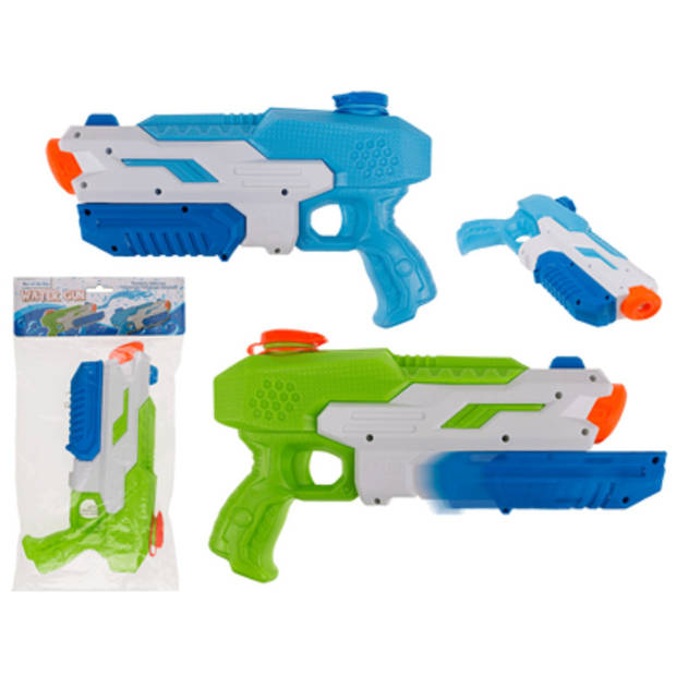 3x Waterpistool/waterpistolen groen 30 cm - Waterpistolen