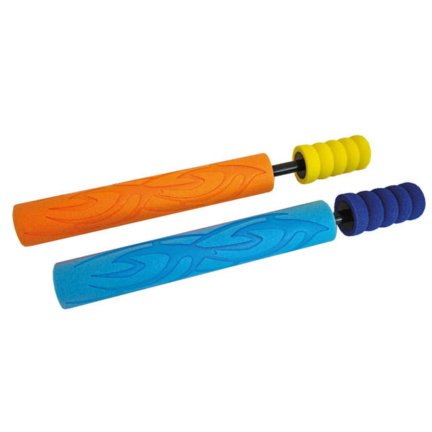 3x Waterpistool/waterpistolen van foam 38,5 cm met bereik van 7 meter - Waterpistolen