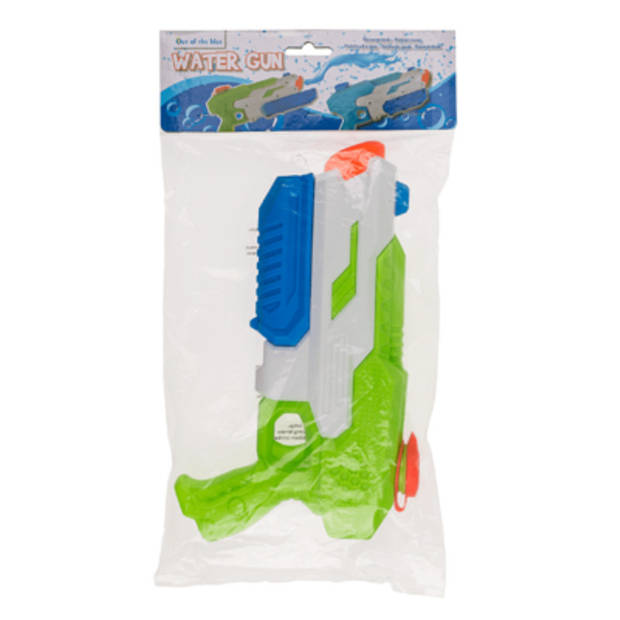 Waterpistool/waterpistolen groen 30 cm - Waterpistolen