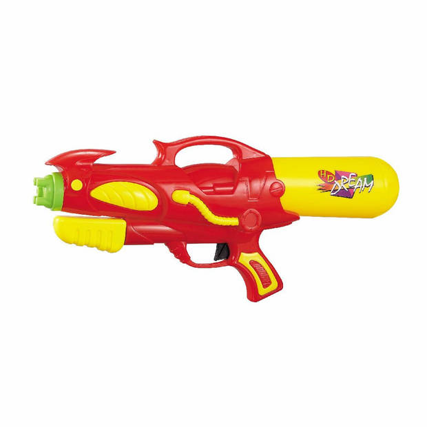 2x Waterpistool/waterpistolen rood/geel 50 cm - Waterpistolen