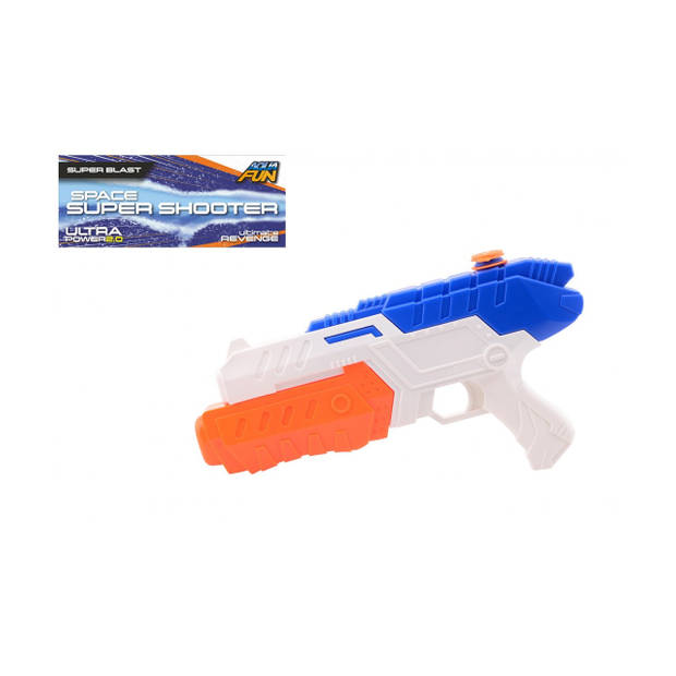 2x Waterpistool/waterpistolen wit/blauw 32 cm - Waterpistolen