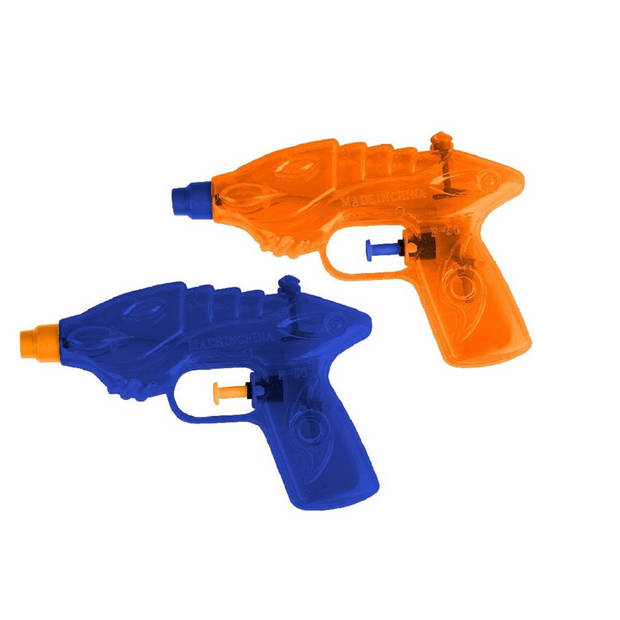 1x Waterpistool/waterpistolen blauw 16,5 cm - Waterpistolen