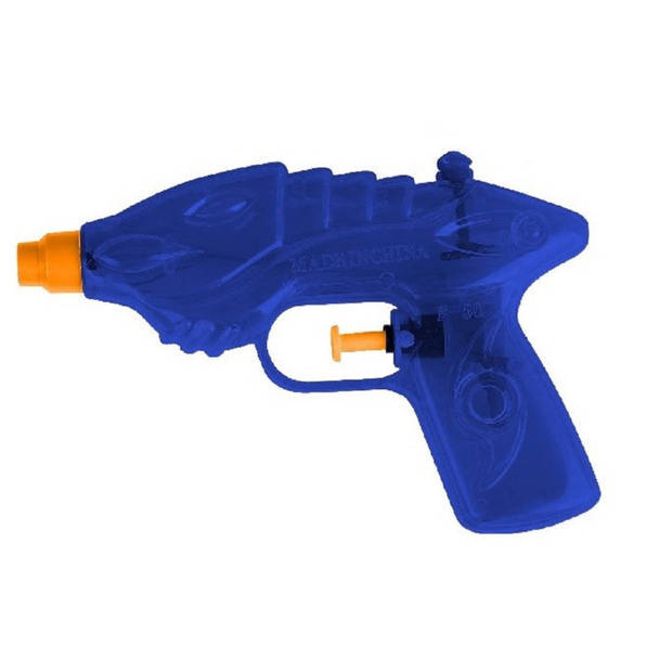 1x Waterpistool/waterpistolen blauw 16,5 cm - Waterpistolen